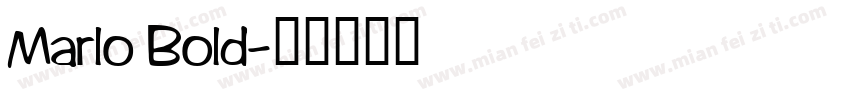 Marlo Bold字体转换